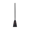 Flag Tipped Poly Lobby Brooms, Flag Tipped Poly Bristles, 38" Overall Length, Natural/Black, 12/Carton