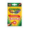Classic Color Crayons, Peggable Retail Pack, 16 Colors/Pack