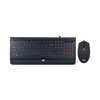 Backlit Gaming Keyboard and Mouse Combo, USB, Black
