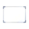 Dual-Sided Desktop Dry Erase Board, 18 x 12, White Surface, Silver Aluminum Frame