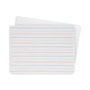 Two-Sided Red and Blue Ruled Dry Erase Board, 12 x 9, Ruled White Front/Unruled White Back, 24/Pack