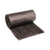 High-Density Can Liners, 60 gal, 14 microns, 38" x 58", Black, 25 Bags/Roll, 8 Rolls/Carton