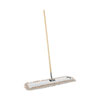 Cotton Dry Mopping Kit, 36 x 5 Natural Cotton Head, 60" Natural Wood Handle