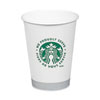 <strong>Starbucks®</strong><br />Hot Cups, 12 oz, White with Green Starbucks Logo, 1,000/Carton