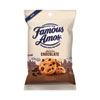 Famous Amos Cookies, Chocolate Chip, 2 oz Snack Pack, 8/Box