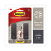 <strong>Command™</strong><br />Decorative Hooks, Medium, Plastic, Matte Black, 3 lb Capacity, 2 Hooks and 4 Strips/Pack