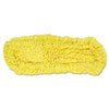 Trapper Commercial Dust Mop, Looped-End Launderable, 5" X 18", Yellow