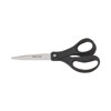 Recycled Scissors, 10" Long, 8" Cut Length, Black Straight Handle