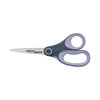 <strong>Westcott®</strong><br />Non-Stick Titanium Bonded Scissors, 8" Long, 3.25" Cut Length, Gray/Purple Straight Handle