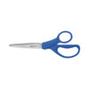 <strong>Westcott®</strong><br />Preferred Line Stainless Steel Scissors, 8" Long, 3.5" Cut Length, Blue Straight Handles, 2/Pack