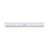 <strong>Universal®</strong><br />Clear Plastic Ruler, Standard/Metric, 12" Long, Clear