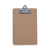 <strong>Universal®</strong><br />Hardboard Clipboard, 0.75" Clip Capacity, Holds 5 x 8 Sheets, Brown, 3/Pack