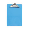 <strong>Universal®</strong><br />Plastic Clipboard with High Capacity Clip, 1.25" Clip Capacity, Holds 8.5 x 11 Sheets, Translucent Blue