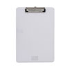 <strong>Universal®</strong><br />Plastic Clipboard with Low Profile Clip, 0.5" Clip Capacity, Holds 8.5 x 11 Sheets, Clear