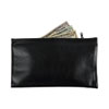 Zippered Wallets/Cases, Leatherette PU, 11 x 6, Black, 2/Pack