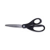 <strong>Universal®</strong><br />Stainless Steel Office Scissors, 8" Long, 3.75" Cut Length, Black Straight Handle