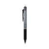 FriXion Clicker Erasable Gel Pen, Retractable, Extra-Fine 0.5 mm, Black Ink, Black Barrel, Dozen