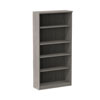 Alera Valencia Series Bookcase, Five-Shelf, 31.75w x 14d x 64.75h, Gray