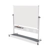 <strong>MasterVision®</strong><br />Revolver Easel, 70.8 x 47.2, 80" Tall Easel, Horizontal Orientation, White Surface, Silver Aluminum Frame