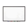<strong>Quartet®</strong><br />Classic Series Porcelain Magnetic Dry Erase Board, 36 x 24, White Surface, Black Aluminum Frame