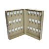 Combination Lockable Key Cabinet, 28-Key, Metal, Sand, 7.75 x 3.25 x 11.5