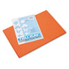 Tru-Ray Construction Paper, 76lb, 12 X 18, Orange, 50/pack