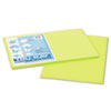 TRU-RAY CONSTRUCTION PAPER, 76LB, 12 X 18, BRILLIANT LIME, 50/PACK
