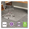<strong>deflecto®</strong><br />ExecuMat All Day Use Chair Mat for High Pile Carpet, 46 x 60, Rectangular, Clear