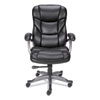 Alera Birns Series High-Back Task Chair, Supports Up to 250 lb, 18.11" to 22.05" Seat Height, Black Seat/Back, Chrome Base