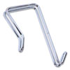<strong>Alera®</strong><br />Single Sided Partition Garment Hook, Steel, 0.5 x 3.13 x 4.75, Over-the-Door/Over-the-Panel Mount, Silver, 2/Pack