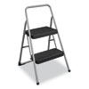 <strong>Cosco®</strong><br />2-Step Folding Steel Step Stool, 200 lb Capacity, 28.13" Working Height, Cool Gray