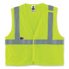 GloWear 8263FRHL Class 2 FR Safety Economy Hook and Loop Vest, Modacrylic Mesh/Cotton, Large/X-Large, Lime