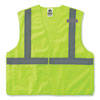 GloWear 8215BA-S Single Size Class 2 Economy Breakaway Mesh Vest, Polyester, 5X-Large, Lime