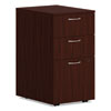 <strong>HON®</strong><br />Mod Mobile Pedestal, Left or Right, 3-Drawers: Box/Box/File, Legal/Letter, Traditional Mahogany, 15" x 20" x 28"
