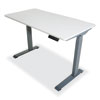 Electric Height Adjustable Standing Desk, 48 x 23.6 x 28.7 to 48.4, White