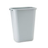 <strong>Rubbermaid® Commercial</strong><br />Deskside Plastic Wastebasket, 10.25 gal, Plastic, Gray