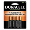 <strong>Duracell®</strong><br />Rechargeable StayCharged NiMH Batteries, AA, 4/Pack