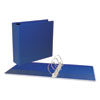 <strong>Universal®</strong><br />Slant D-Ring View Binder, 3 Rings, 3" Capacity, 11 x 8.5, Navy Blue