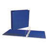 <strong>Universal®</strong><br />Slant D-Ring View Binder, 3 Rings, 2" Capacity, 11 x 8.5, Navy Blue