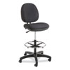 <strong>Alera®</strong><br />Alera Interval Series Swivel Task Stool, Supports Up to 275 lb, 23.93" to 34.53" Seat Height, Black Fabric