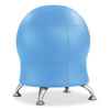 <strong>Safco®</strong><br />Zenergy Ball Chair, Backless, Supports Up to 250 lb, Baby Blue Vinyl, Ships in 1-3 Business Days