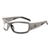 Skullerz Thor Safety Glasses, Matte Gray Nylon Impact Frame, Clear Polycarbonate Lens, Ships in 1-3 Business Days