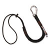 Squids 3105 Tool Lanyard with Aluminum Carabiner + Cinch-Loop, 15 lb Max Working Capacity, 32" to 48" Long, Black