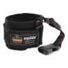 Squids 3116 Pull-On Wrist Lanyard with Buckle, 3 lb Max Working Capacity, 7.5" Long, Black