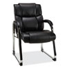<strong>Alera®</strong><br />Alera Hildred Series Guest Chair, 25" x 28.94" x 37.8", Black Seat, Black Back, Chrome Base
