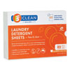 Laundry Detergent Sheets, Free and Clear, 40/Pack, 12 Packs/Carton