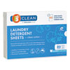 Laundry Detergent Sheets, Clean Cotton, 40/Pack