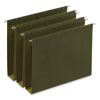<strong>Universal®</strong><br />Box Bottom Hanging File Folders, 2" Capacity, Letter Size, 1/5-Cut Tabs, Standard Green, 25/Box