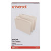 <strong>Universal®</strong><br />Top Tab File Folders, 1/3-Cut Tabs: Assorted, Legal Size, 0.75" Expansion, Manila, 100/Box