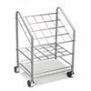 <strong>Safco®</strong><br />Wire Roll/Files, 20 Compartments, 18w x 12.75d x 24.5h, Gray